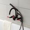 Aqua Vintage AE8155DKL 7-Inch Adjustable Wall Mount Clawfoot Tub Faucet, Oil Rubbed Bronze AE8155DKL - alternate 3